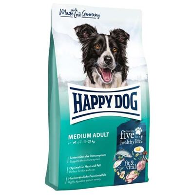 Happy Dog Fit & Vital Medium Orta Irk Köpek Maması 12 Kg + Pet Brush Tarak