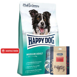 Happy Dog Fit Vital Medium Orta Irk Köpek Maması 4 Kg + Dr. Clauders Biftekli Ödül Küpleri 80 Gr - Happy Dog