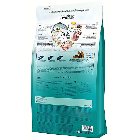 Happy Dog Fit Vital Medium Orta Irk Köpek Maması 4 Kg - 3