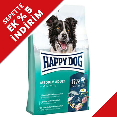 Happy Dog Fit Vital Medium Orta Irk Köpek Maması 4 Kg Happy Dog Fit Vital Medium Orta Irk Köpek Maması 4 Kg