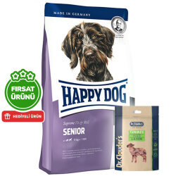 Happy Dog Fit Vital Senior Yaşlı Köpek Maması 12 Kg + 2 Adet Dr. Clauders Kuzulu Ödül Küpleri 80 Gr - Happy Dog