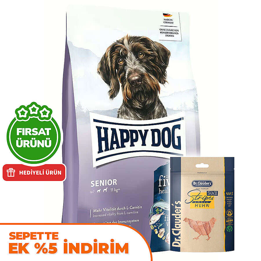 Happy Dog Fit Vital Senior Yaşlı Köpek Maması 12 Kg + 2 Adet Dr. Clauders Ödül 80 Gr