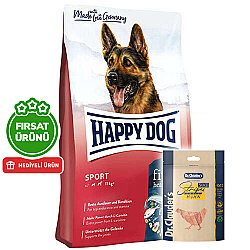 Happy Dog Fit Vital Sport Aktif Yetişkin Köpek Maması 14 Kg + 2 Adet Dr. Clauders Ödül 80 Gr - Happy Dog