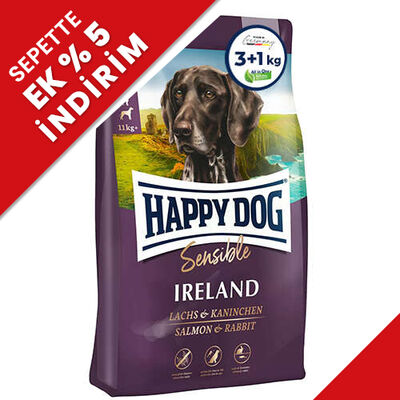 Happy Dog Ireland Somon ve Tavşanlı Köpek Maması 4 Kg - 1
