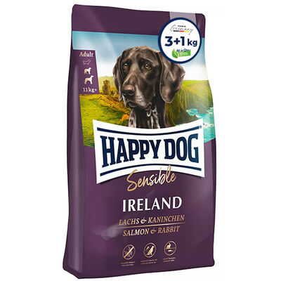 Happy Dog Ireland Somon ve Tavşanlı Köpek Maması 3 + 1 Kg