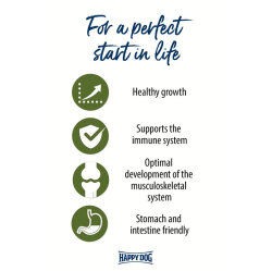 Happy Dog Sensible Puppy Kuzu Etli Yavru Köpek Maması 10 Kg + 2 Adet Dr. Clauders Biftekli Ödül 80 Gr - 6