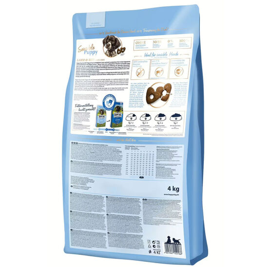 Happy Dog Sensible Puppy Kuzu Etli Yavru Köpek Maması 10 Kg + 2 Adet Dr. Clauders Biftekli Ödül 80 Gr - 3