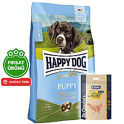 Happy Dog Sensible Puppy Kuzu Etli Yavru Köpek Maması 10 Kg + 2 Adet Dr. Clauders Ödül 80 Gr - Happy Dog