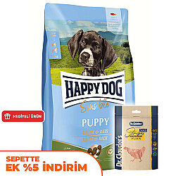 Happy Dog Sensible Puppy Kuzu Etli Yavru Köpek Maması 4 Kg + Dr. Clauders Ödül 80 Gr - Happy Dog