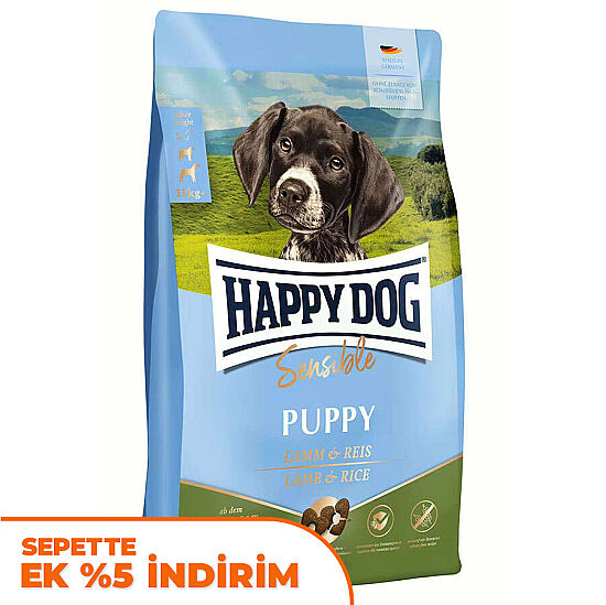 Happy Dog Sensible Puppy Kuzu Etli Yavru Köpek Maması 4 Kg - 1