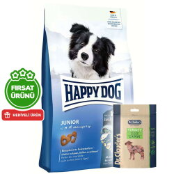 Happy Dog Fit Vital Junior Yavru Köpek Maması 10 Kg + 2 Adet Dr. Clauders Kuzulu Ödül Küpleri 80 Gr - Happy Dog