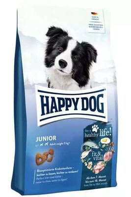 Happy Dog Fit Vital Junior Yavru Köpek Maması 10 Kg + 4 Adet Temizlik Mendili