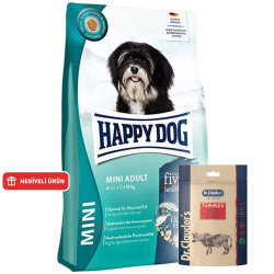 Happy Dog Mini Adult Küçük Irk Köpek Maması 4 Kg + Dr. Clauders Biftekli Ödül Küpleri 80 Gr - Happy Dog
