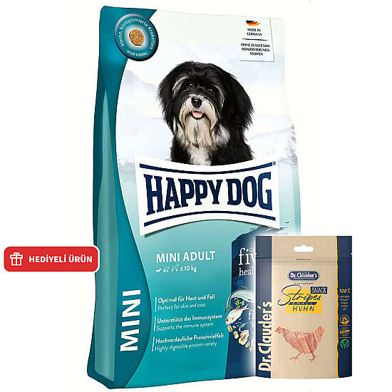 Happy Dog Mini Adult Küçük Irk Köpek Maması 4 Kg + Dr. Clauders Ödül 80 Gr - 2