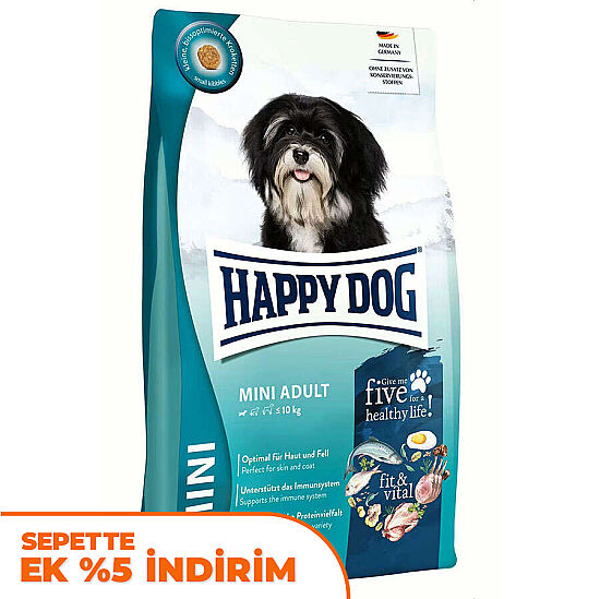 Happy Dog Mini Adult Küçük Irk Köpek Maması 4 Kg - 1