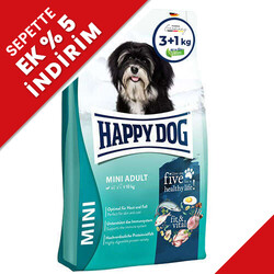 Happy Dog - Happy Dog Mini Adult Küçük Irk Köpek Maması 4 Kg