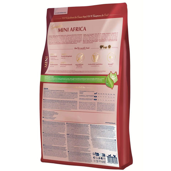 Happy Dog Mini Africa Küçük Irk Tahılsız Köpek Maması 4 Kg + Dr. Clauders Biftekli Ödül Küpleri 80 Gr - 3