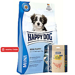 Happy Dog Mini Puppy Yavru Köpek Maması 4 Kg + Dr. Clauders Ödül 80 Gr - Happy Dog