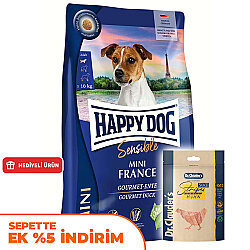 Happy Dog Mini France Tahılsız Köpek Maması 4 Kg + Dr. Clauders Ödül 80 Gr - Happy Dog