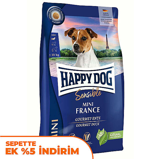 Happy Dog Mini France Tahılsız Köpek Maması 4 Kg - 1