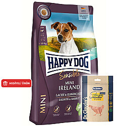 Happy Dog Mini Ireland Tavşan ve Somonlu Küçük Irk Köpek Maması 4 Kg + Dr. Clauders Ödül 80 Gr - Happy Dog