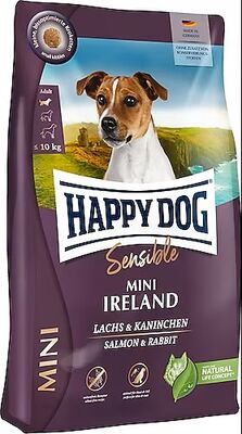 Happy Dog Mini Ireland Tavşan ve Somonlu Küçük Irk Köpek Maması 3 + 1 Kg