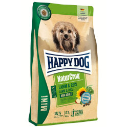 Happy Dog Mini NaturCroq Kuzu Etli Küçük Irk Köpek Maması 4 Kg - Happy Dog
