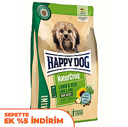 Happy Dog Mini NaturCroq Kuzu Etli Küçük Irk Köpek Maması 4 Kg - Happy Dog
