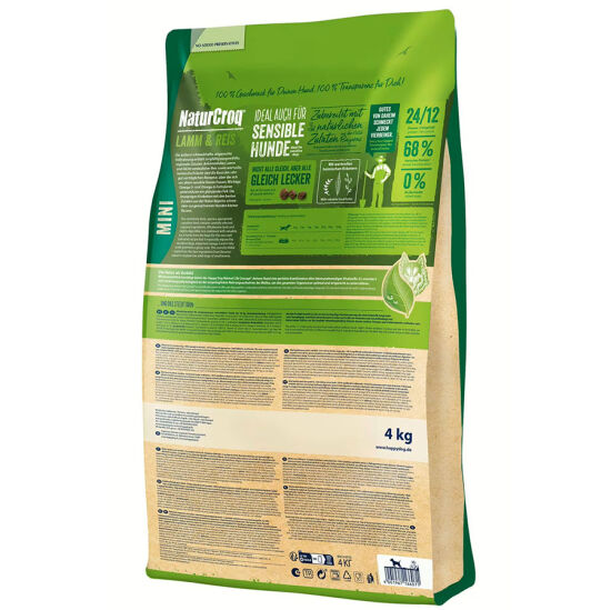 Happy Dog Mini NaturCroq Kuzu Etli Küçük Irk Köpek Maması 4 Kg + Dr. Clauders Biftekli Ödül Küpleri 80 Gr - 3