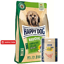 Happy Dog Mini NaturCroq Kuzu Etli Küçük Irk Köpek Maması 4 Kg + Dr. Clauders Ödül 80 Gr - Happy Dog