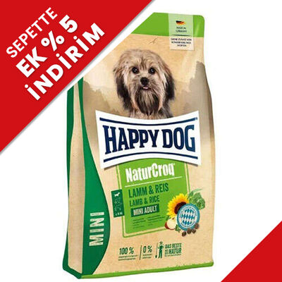 Happy Dog Mini NaturCroq Kuzu Etli Küçük Irk Köpek Maması 4 Kg Happy Dog Mini NaturCroq Kuzu Etli Küçük Irk Köpek Maması 4 Kg