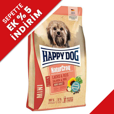 Happy Dog Mini NaturCroq Somonlu Küçük Irk Köpek Maması 4 Kg - 1
