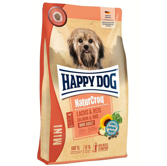 Happy Dog Mini NaturCroq Somonlu Küçük Irk Köpek Maması 4 Kg + Dr. Clauders Biftekli Ödül Küpleri 80 Gr - 2
