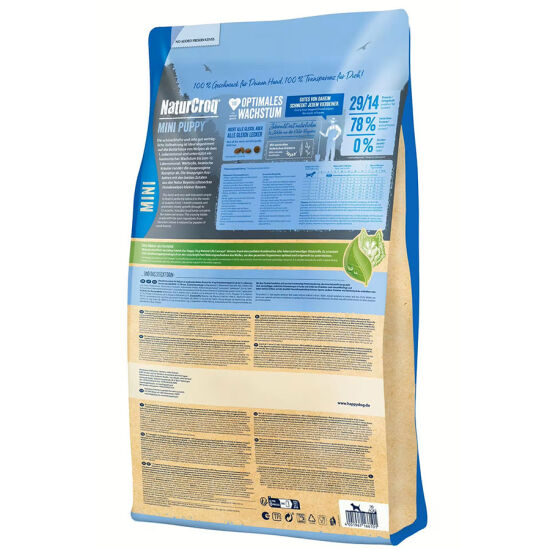 Happy Dog Mini Puppy NaturCroq Küçük Irk Köpek Maması 4 Kg + Dr. Clauders Biftekli Ödül Küpleri 80 Gr - 3