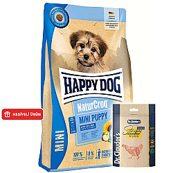Happy Dog Mini Puppy NaturCroq Küçük Irk Köpek Maması 4 Kg + Dr. Clauders Ödül 80 Gr - Happy Dog