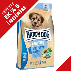 Happy Dog - Happy Dog Mini Puppy NaturCroq Küçük Irk Köpek Maması 4 Kg