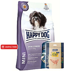 Happy Dog Mini Senior Küçük Irk Yaşlı Köpek Maması 4 Kg + Dr. Clauders Ödül 80 Gr - Happy Dog