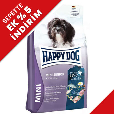 Happy Dog Mini Senior Küçük Irk Yaşlı Köpek Maması 4 Kg - 1