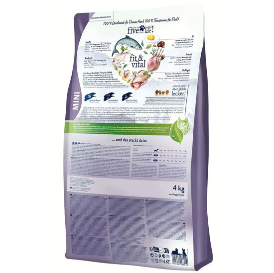 Happy Dog Mini Senior Küçük Irk Yaşlı Köpek Maması 4 Kg + Dr. Clauders Biftekli Ödül Küpleri 80 Gr - 3