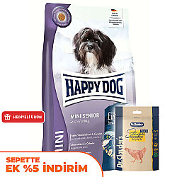 Happy Dog Mini Senior Küçük Irk Yaşlı Köpek Maması 4 Kg + Dr. Clauders Ödül 80 Gr - Happy Dog