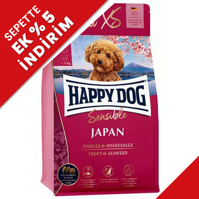 Happy Dog Mini XS Sensible Japan Hassas Sindirim Küçük Irk Köpek Maması 1,3 Kg 