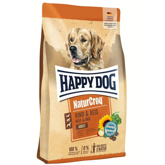 Happy Dog NaturCroq Biftekli Köpek Maması 15 Kg + 2 Adet Dr. Clauders Biftekli Ödül 80 Gr - 2
