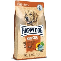 Happy Dog NaturCroq Biftekli Köpek Maması 15 Kg + 4 Adet Temizlik Mendili - Thumbnail