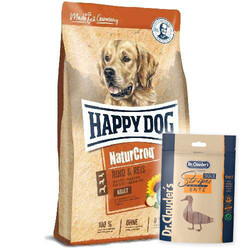 Happy Dog - Happy Dog NaturCroq Biftekli Köpek Maması 15 Kg + Dr.Clauders Ödül 80 Gr