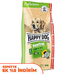 Happy Dog NaturCroq Kuzu Etli Köpek Maması 15 +3 Kg (Toplam 18 Kg) - Happy Dog
