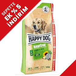 Happy Dog - Happy Dog NaturCroq Kuzu Etli Köpek Maması 15 + 3 Kg