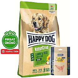 Happy Dog NaturCroq Kuzu Etli Köpek Maması 15 Kg + 2 Adet Dr. Clauders Ödül 80 Gr - Happy Dog