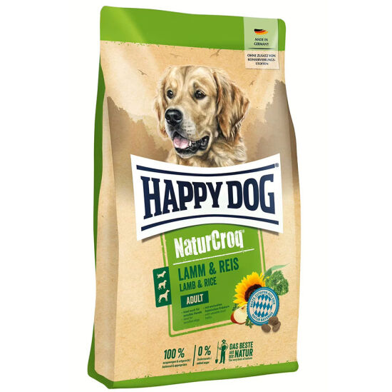 Happy Dog NaturCroq Kuzu Etli Köpek Maması 15 Kg + 2 Adet Dr. Clauders Biftekli Ödül 80 Gr - 2