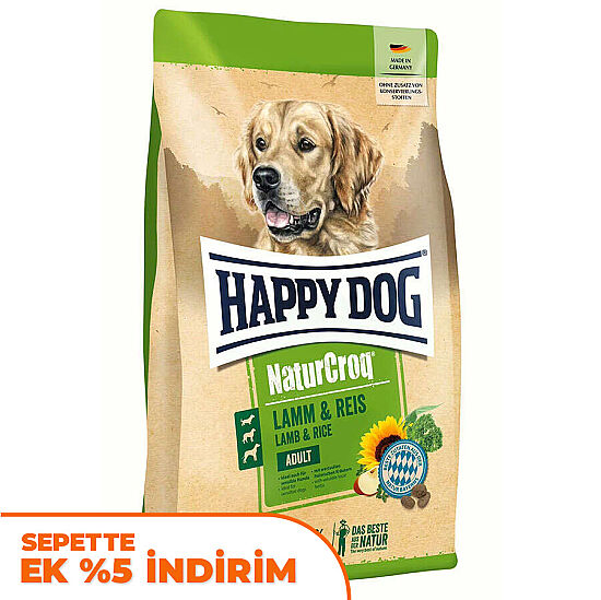 Happy Dog NaturCroq Kuzu Etli Köpek Maması 15 Kg - 1