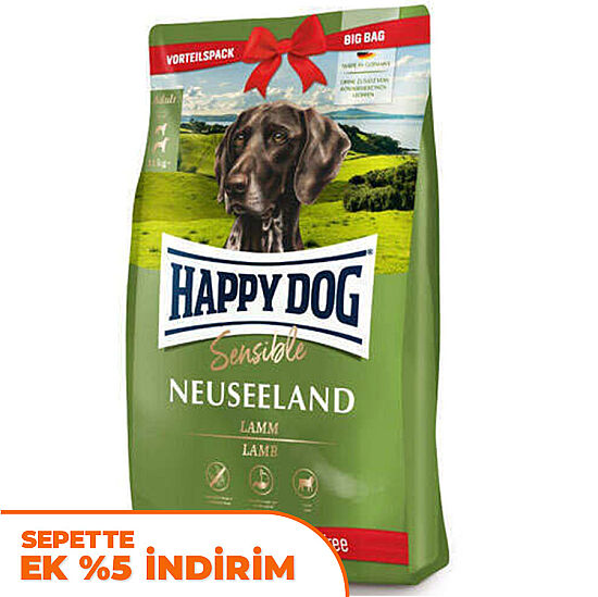 Happy Dog Neuseeland Kuzu Etli Köpek Maması 12,5 + 2 Kg (Toplam 14,5 Kg) - 1